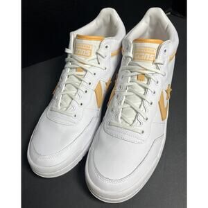 Converse Fast break Men’s White Orange Mid Sneakers Size 12